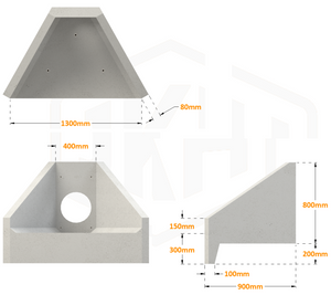 FlowBrake Pre Cast Concrete Drainage Headwall