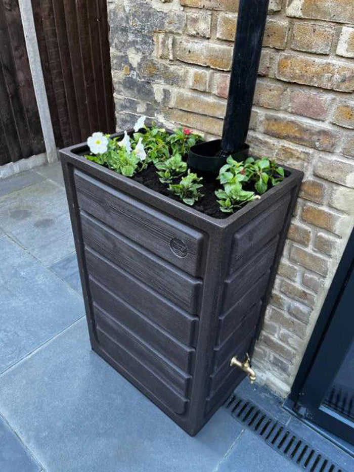 Prestige 225 Litre Wood Effect Water Butt Planter