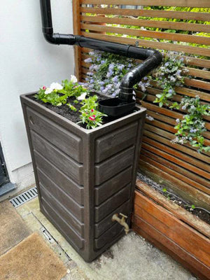 Prestige 225 Litre Wood Effect Water Butt Planter